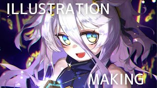 【イラストメイキング】へにゃ・ざ・じーにあす