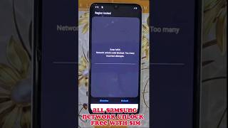 All samsung network lock free unlock with sim