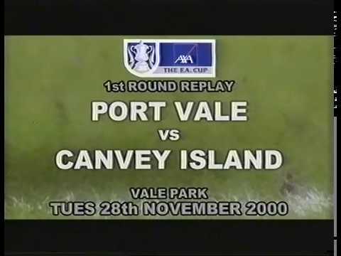 Port Vale 1-2 Canvey Island - FA Cup 1st Round Replay - Tuesday 28th November 2000 - Part 1 of 3