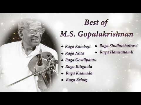 M. S. Gopalakrishnan Violin | Raga - Kamboji, Nata, Behag, Ritigaula | Morning Raga for Meditation