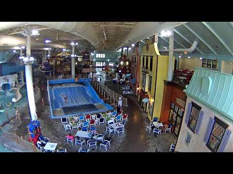 waterpark, park, indoor, slide, people, pool