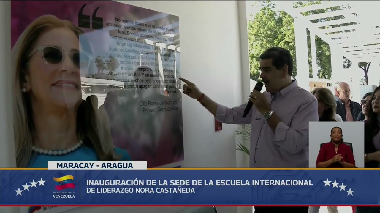 Maduro inaugura Escuela Internacional de Liderazgo Nora Castañeda en Aragua, 30 diciembre 2025
