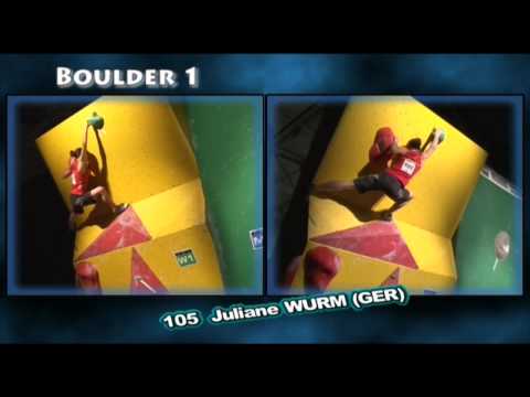 IFSC Climbing World Cup Eindhoven 2010 - Boulder - Highlights Women's finals