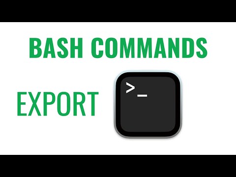 Bash Commands Export Command
