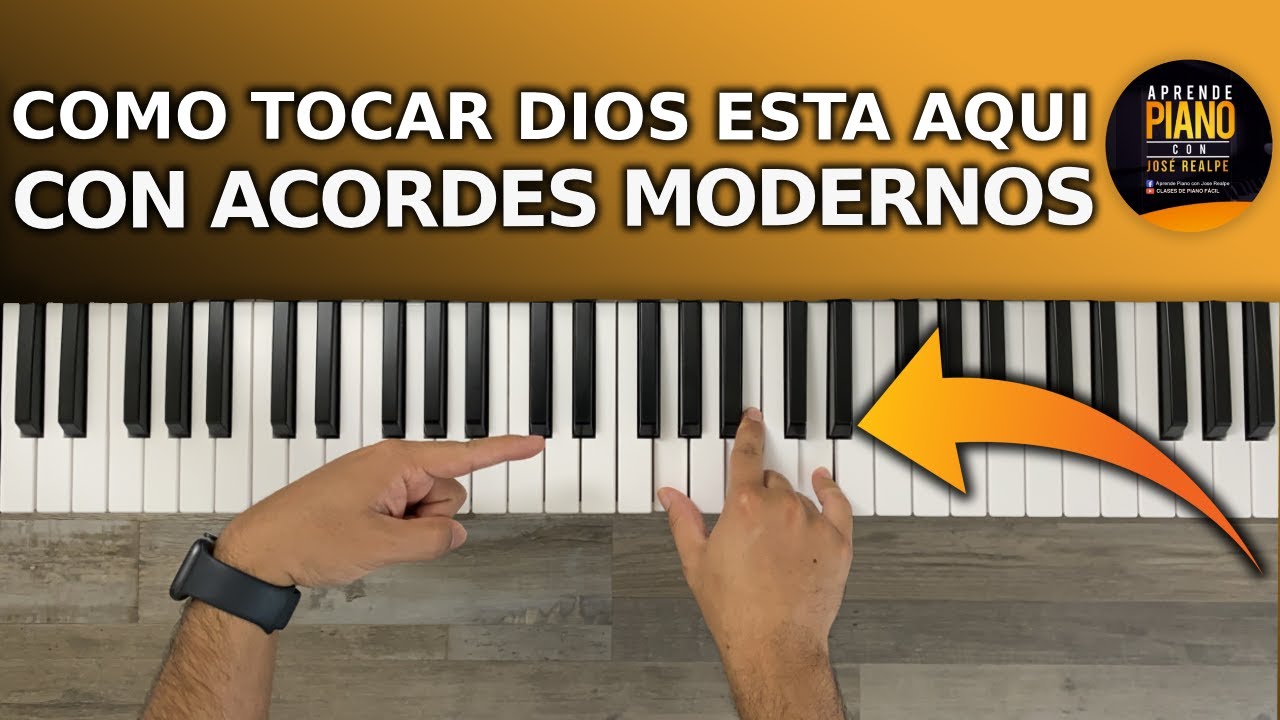 How to play 🎵 (God is here) with MODERN chords in an easy way 🎹😱
