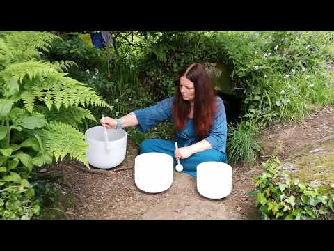 Crystal Singing Bowls at Cornish Holy Well