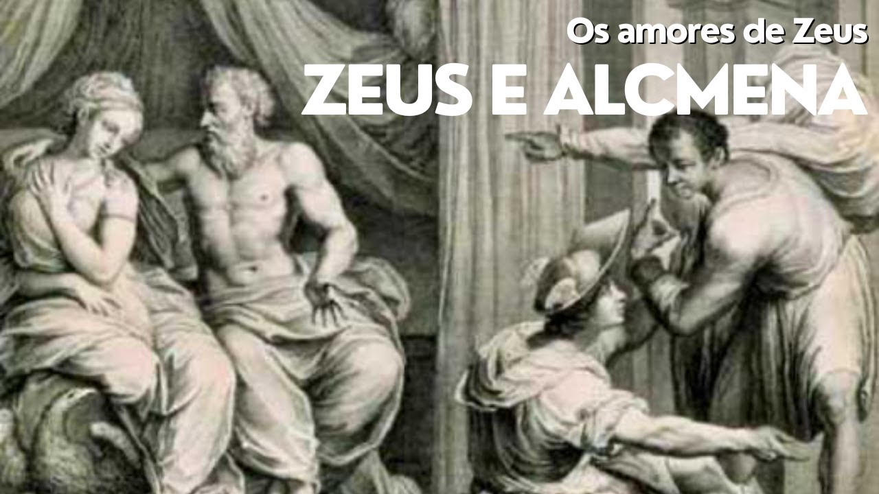 Zeus e Alcmena, os pais de Hércules.