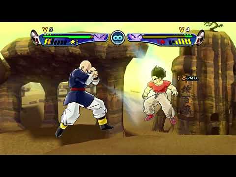 Krillin Vs. Tien - Hardest Level Epic Fight | Dragon Ball Z Budokai 3 |  ドラゴンボールZ3 | 4k 60fps