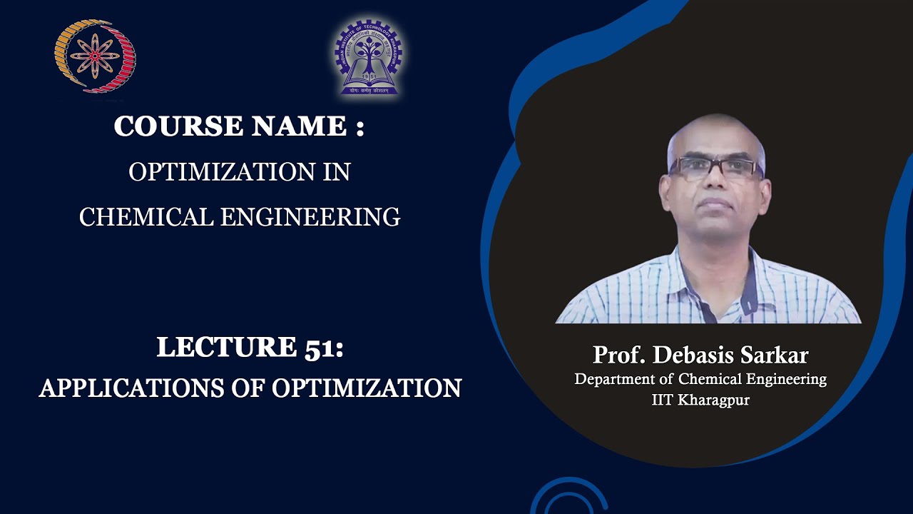 Lecture 51: Applications of Optimization