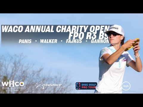 2021 WACO Annual Charity Open | FINAL RD B9 | Panis, Walker, Fajkus, Gannon | GK Pro Disc Golf