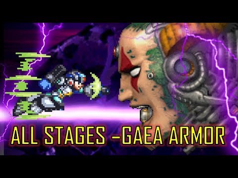 Mega Man X5 -  GAEA Armor Walktrough ~ All Stages (Xtreme Mode)