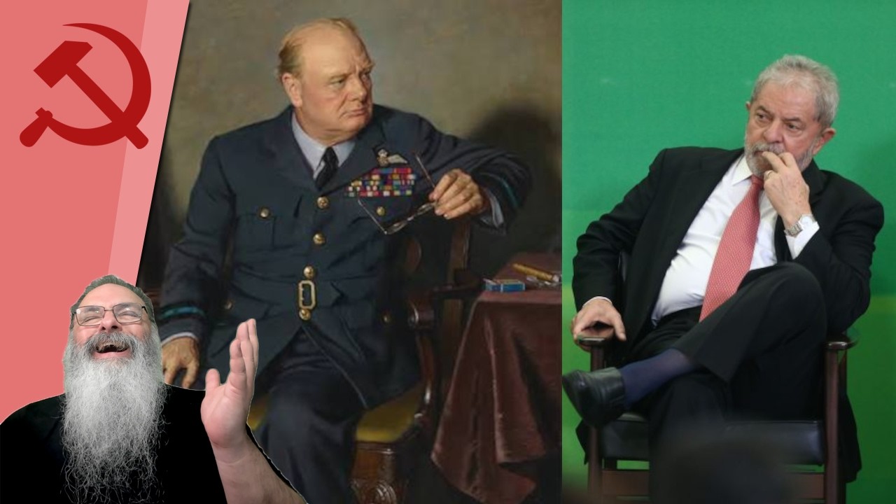 JORNALISTA OUSA COMPARAR LULA a CHURCHILL, em seu DESESPERO de VER que LULA vai PERDER