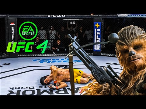 BRUCE LEE VS CHEWBACCA | UFC 4 BRUTAL FIGHT | UFC 4 | UFC 4 2022 | EA SPORTS UFC 4