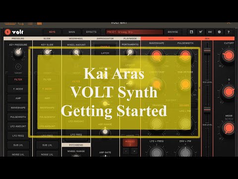 Kai Aras VOLT Synth - Tutorial: Exploring the App Part 1, Getting Started