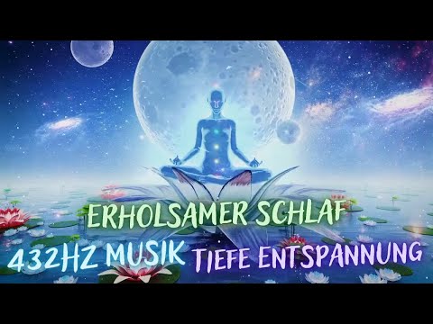 Erholsamer Schlaf | 432Hz Musik | Tiefe Entspannung | Black Screen nach 2 Minuten