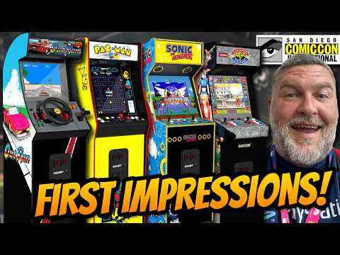 Arcade1up Comic Con Supremes Outrun, Street Fighter, Pac-Man & Sonic The Hedgehog First Impressions