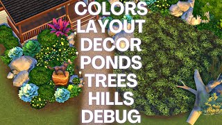 IN DEPTH Beginner Friendly Guide to Landscaping in the Sims 4 - Layout, Ponds, Trees, Debug, + more