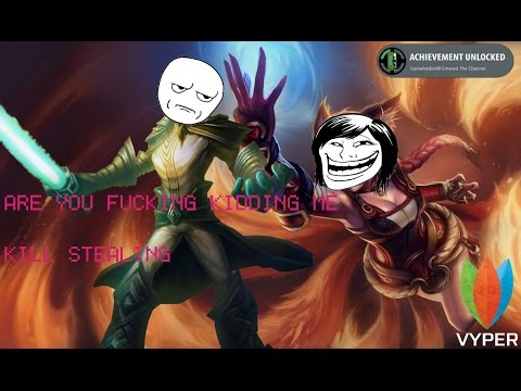 League of Legends: Girlfriend Kill stealing (RAGE)