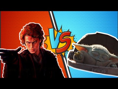 Baby Yoda VS Anakin Skywalker