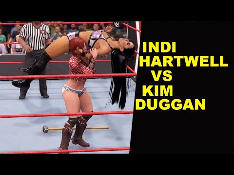 WWE 2K22 Indi Hartwell vs Kim Duggan - No Holds Barred