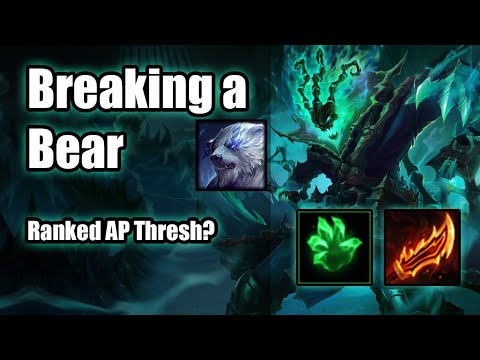Ranked AD Thresh - Breaking a Bear with "AP" Thresh (Magic Damage Build) - League of Legends