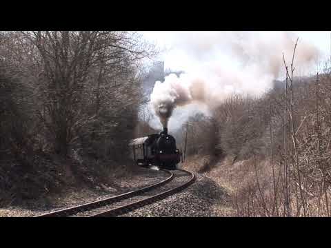 58 311 , 78 468 und 52 6106 auf der Eifelquerbahn nach Ulmen
