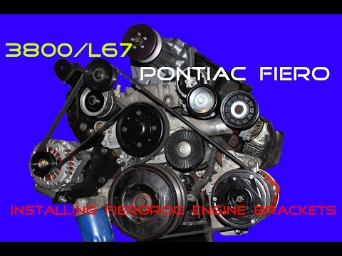 Pontiac Fiero 3800 HOW TO: Installing FieroRog Engine Brackets, Belts & Accessories