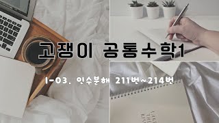 공통수학1 고쟁이 수학 step3 211번~214번