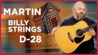 Video thumbnail for The Perfect In-Between Dreadnought? Martin's D-28 Billy Strings Signature Acoustic Guitar by Alamo Music Center