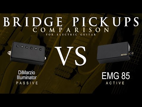 DiMarzio ILLUMINATOR vs EMG 85 - Bridge Guitar Pickup Comparison Tone Demo