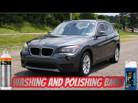 Washing and polishing bmw with koch chemie one cut and finish p602