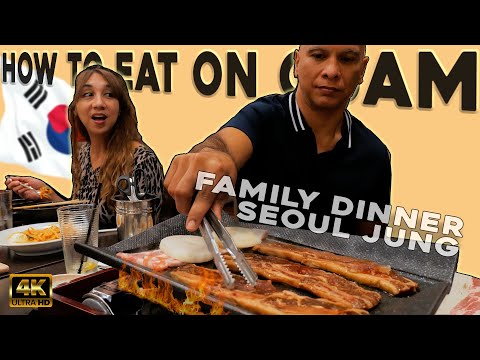 KOREAN FAMILY DINNER! @Seoul Jung on Guam #guam #4k #korea