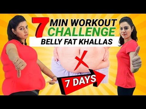7 Day Challenge Home Workout To Lose Weight in 7 Mins|Easy Exercises to Lose Belly Fat for Beginners