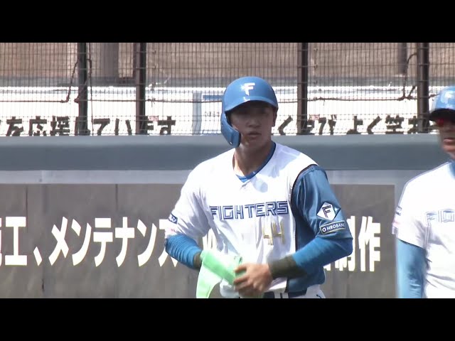 【ファーム】反撃開始!! ファイターズ・阪口樂 チャンスをものにするタイムリーで点差を縮める!! 2025年7月3日 北海道日本ハムファイターズ 対 オイシックス新潟アルビレックスBC