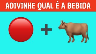 VOC CONSEGUE ADIVINHAR A BEBIDA DO EMOJI? | ADIVINHE A BEBIDA DO EMOJI