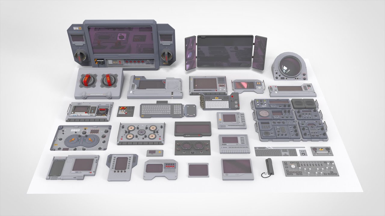 Painel 4 fic&ccedil;&atilde;o cient&iacute;fica Modelo 3D