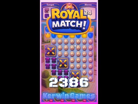 Royal Match Level 2386 - No Boosters Gameplay