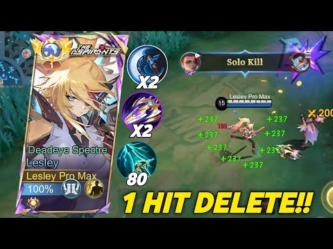 TOP 1 GLOBAL LESLLEY BEST 1 HIT BUILD 2026!! (auto win champion) - LESLEY BUILD TOP 1 GLOBAL