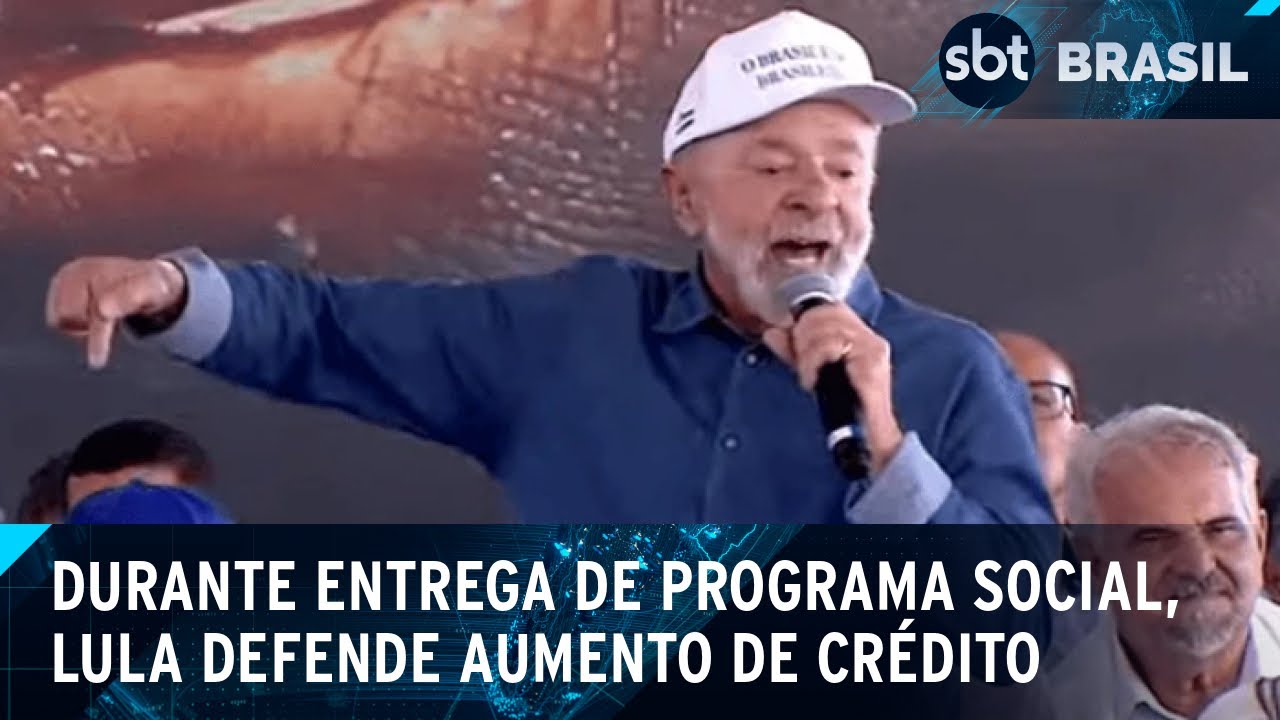 Em viagem ao Nordeste, Lula fala em aumentar crédito para a população | SBT Brasil (07/02/25)