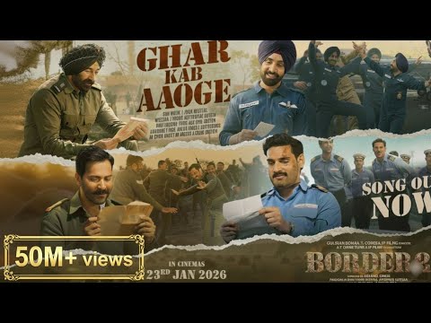 Ghar Kab Aaoge - ( "Border:2" ), Full Song Out Now, Sunny Deol |Anu,Mithoon#border2music#GharkabAoge