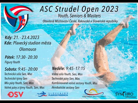 ASC Strudel Open 2023 - MČR v synchro.plavání - Sobota 9:45