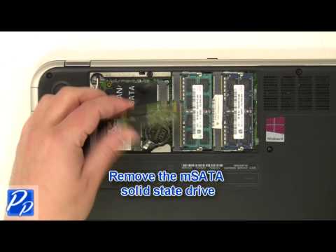 Dell Inspiron 13z (5323) mSATA SSD Hard Drive Replacement Video Tutorial Teardown