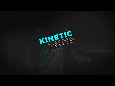 Kinetic Texts for Final Cut Pro X Trailer