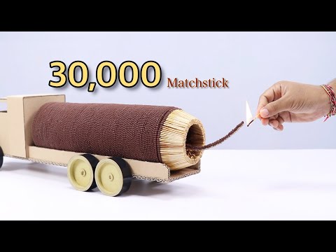 Amazing Art 30000 Matches Powered Jet Truck Amazing Art 30000 Matches Powered Jet Truck