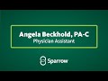 Angela (Angie) Beckhold, PA-C, a highly skilled physician assistant with Sparrow Medical Group, provides compassionate care for patients.