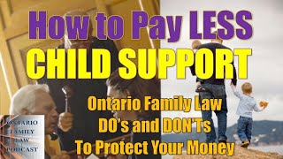 How to Pay Less Child Support