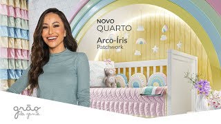 QUARTO DE BEBÊ ARCO-ÍRIS PATCHWORK | GRÃO DE GENTE