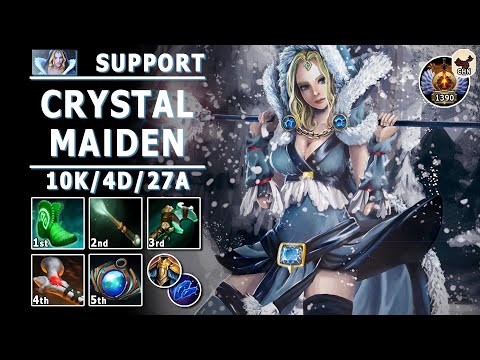 Crystal Maiden Hard Support | 7.32b | Pos 5 CM Play | Dota 2 Immortal Gameplay