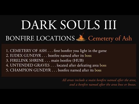 Dark Souls III ¦ Bonfire Locations in Cemetery of Ash