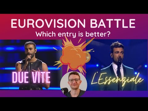 Due Vite vs. L'Essenziale - Eurovision Song Battle - Which Marco Mengoni Eurovision song is better?